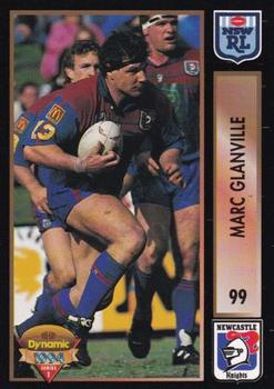 1994 Dynamic Rugby League Series 1 #99 Marc Glanville Front